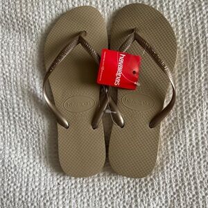 Havaianas gold/sand grey Flip Flops